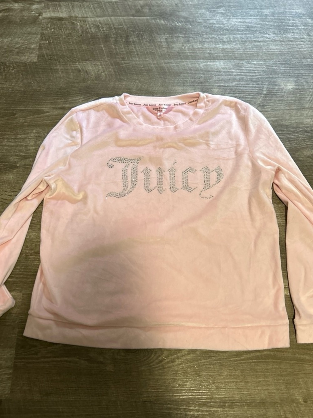 Juicy Couture Light Pink Velour Sleepwear Top